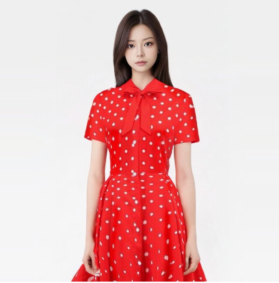 Robe Ann e 50 Vintage Rouge Pois Blanc Madame Pin Up
