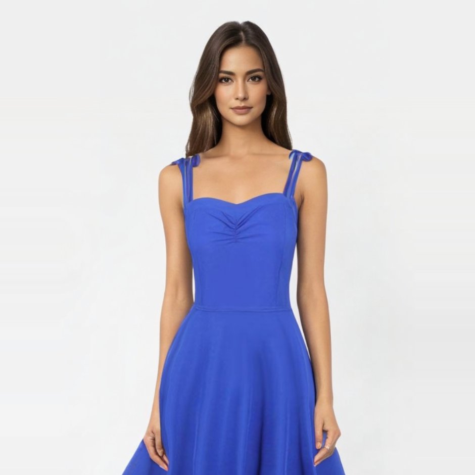 Robe pin best sale up bleu marine