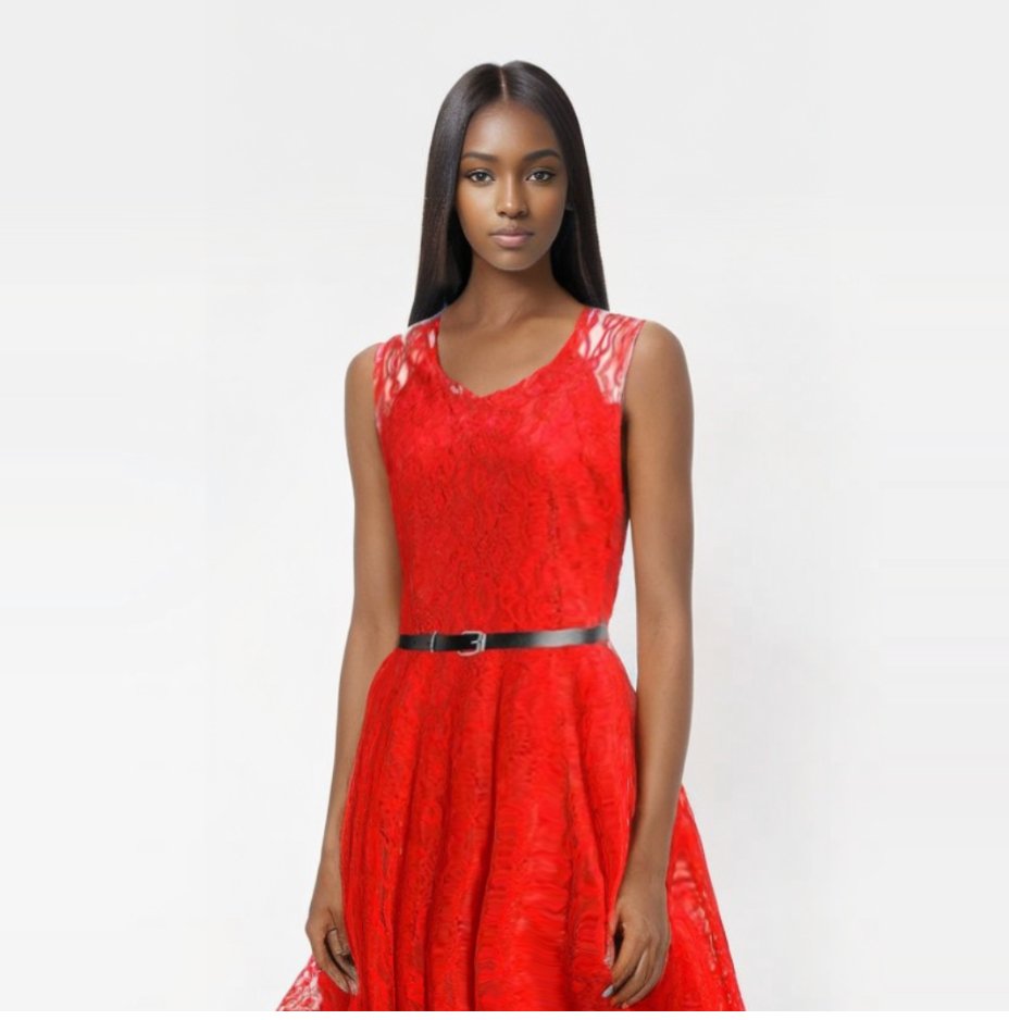 Robe 2025 retro rouge