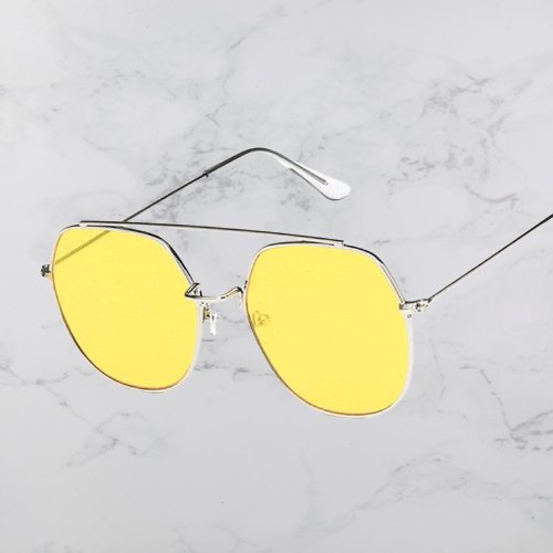 Lunette jaune vintage cheap