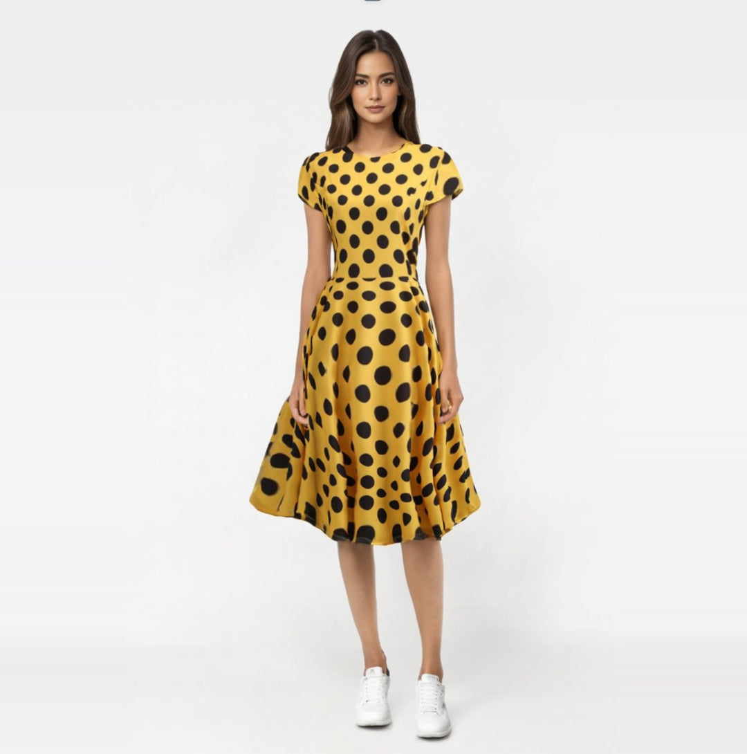 Robe a pois année 50 2025