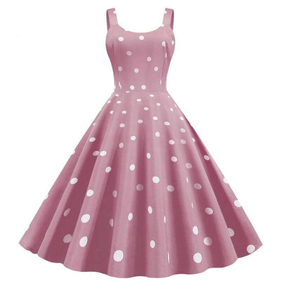 Robe Année 50 Rose - Madame Pin Up