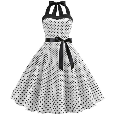 Robe Années 50 Blanche - Madame Pin Up