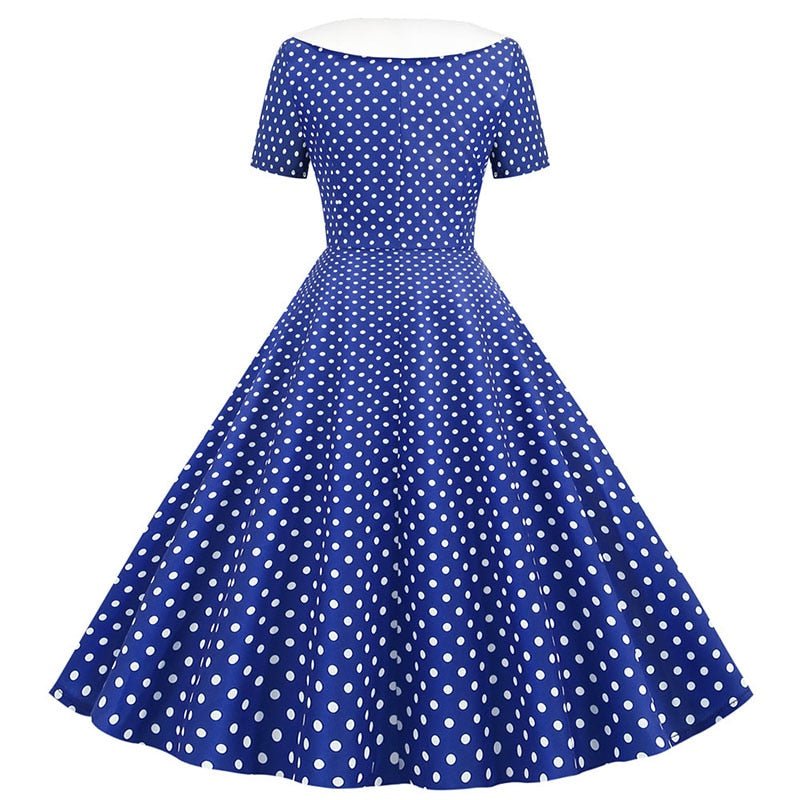 Robe bleu ciel a pois online