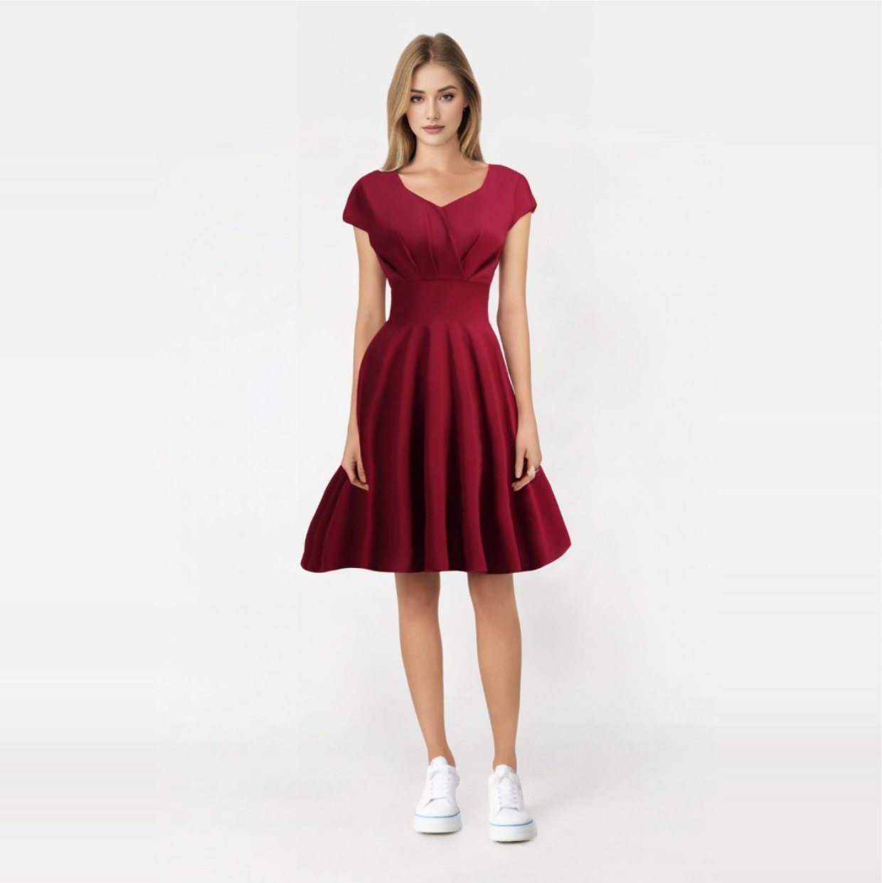 Robe rouge hotsell année 50