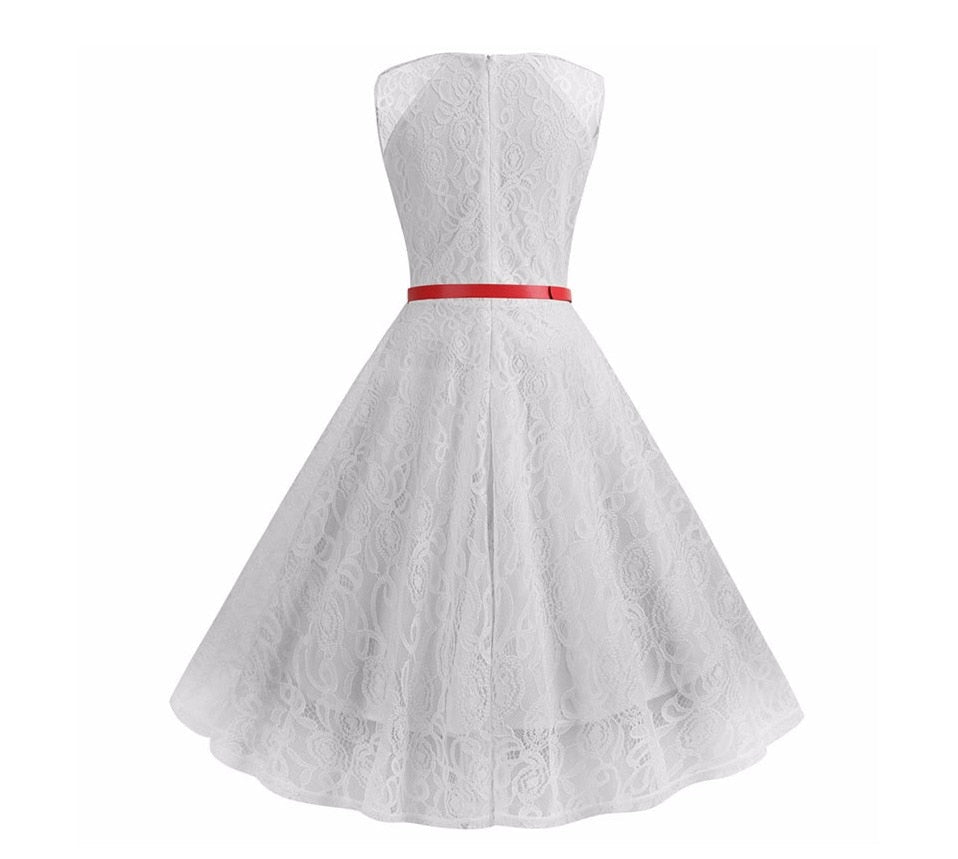 Robe blanche pin up hotsell