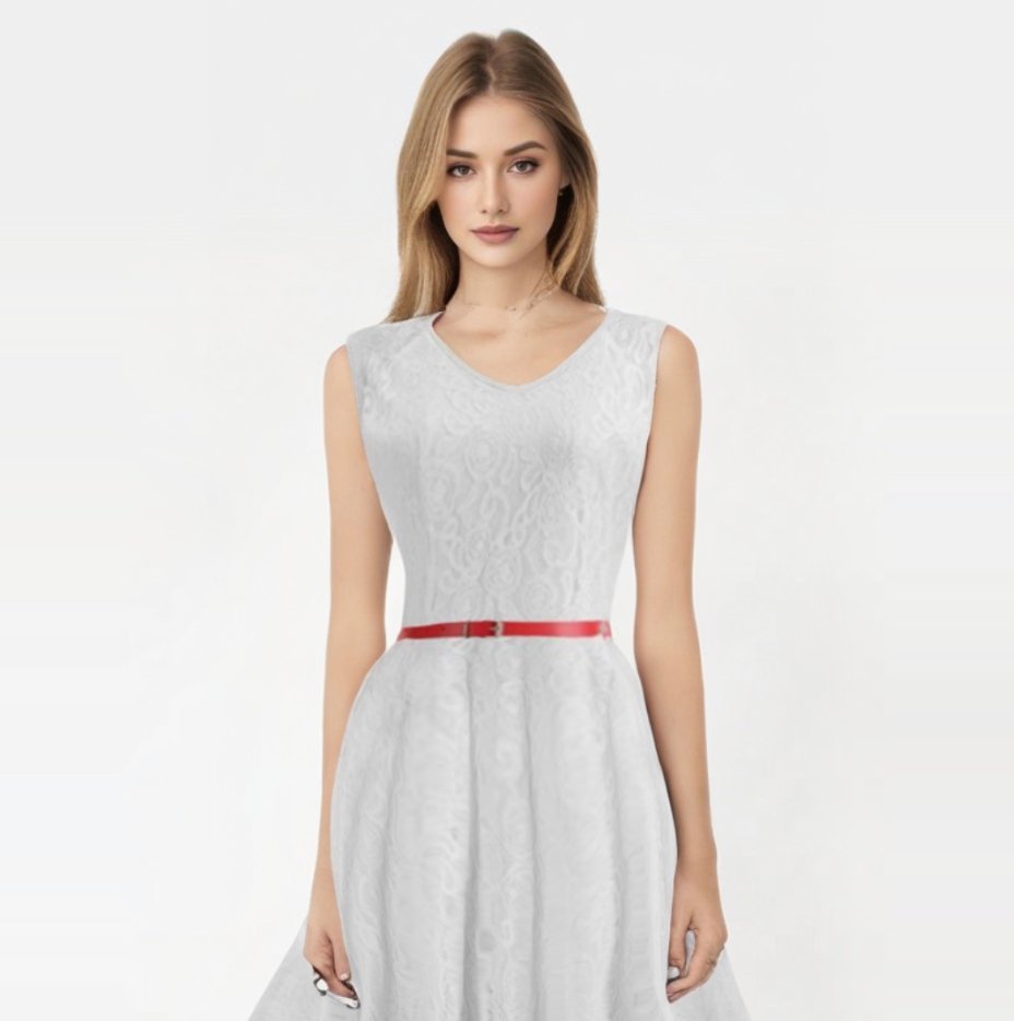 Robe Blanche Pin Up Madame Pin Up