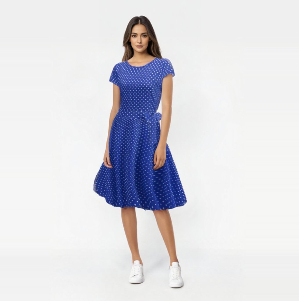 Robe Bleu Pin Up
