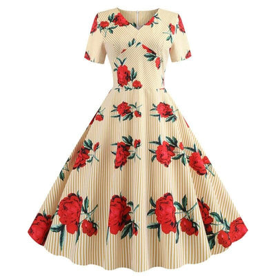 Robe Champêtre Année 50 - Madame Pin Up