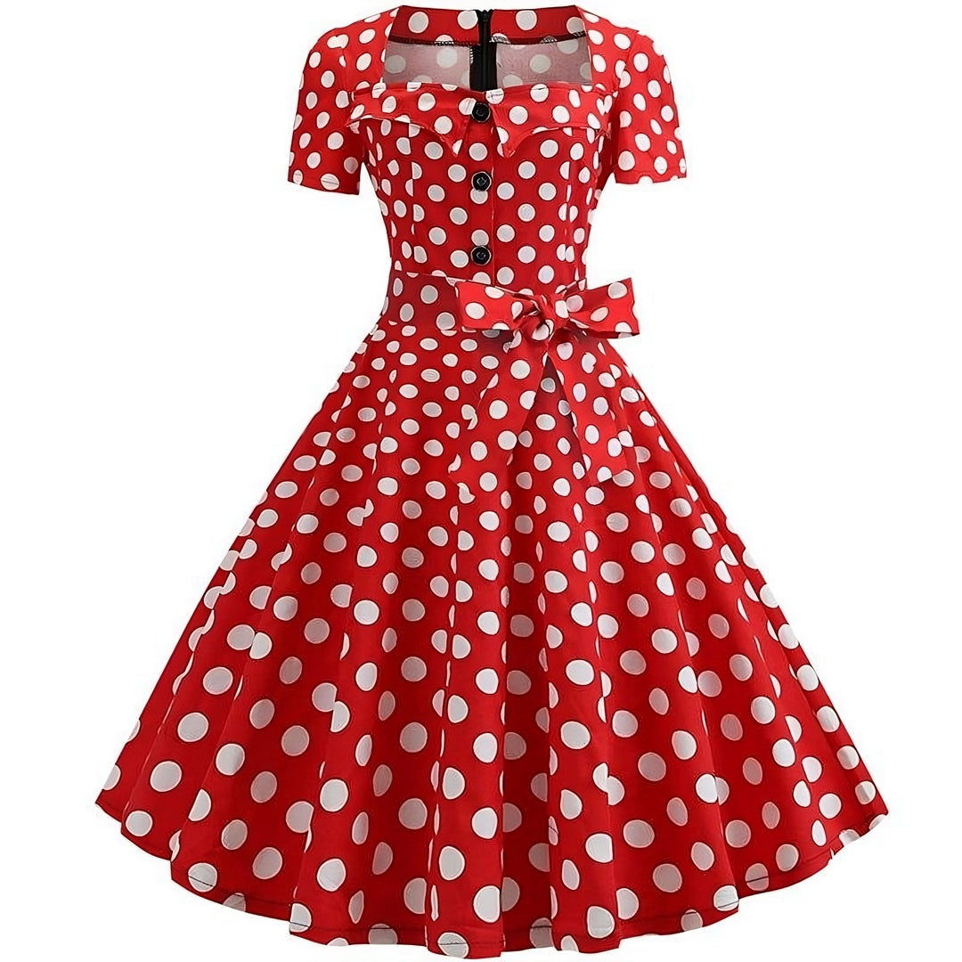 Robe vintage fleurie plissée dans le bas T 48/46 - Vêtements Robe vintage fleurie plissée dans le bas T 48/46 - Vêtements