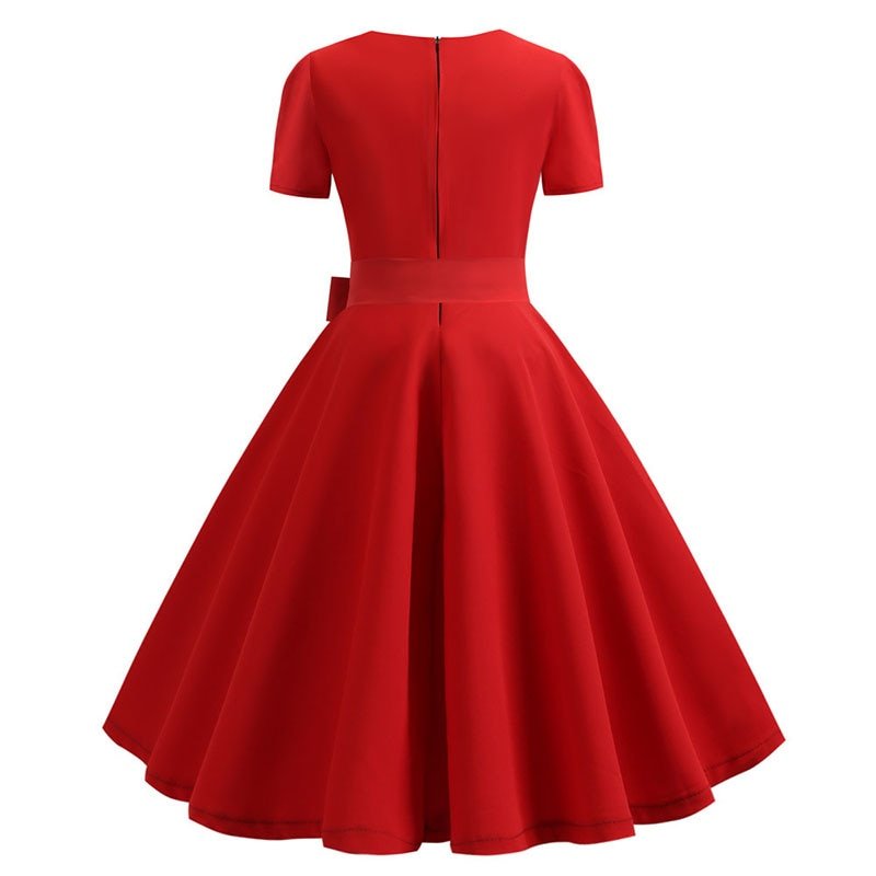Robe élégante rouge deals