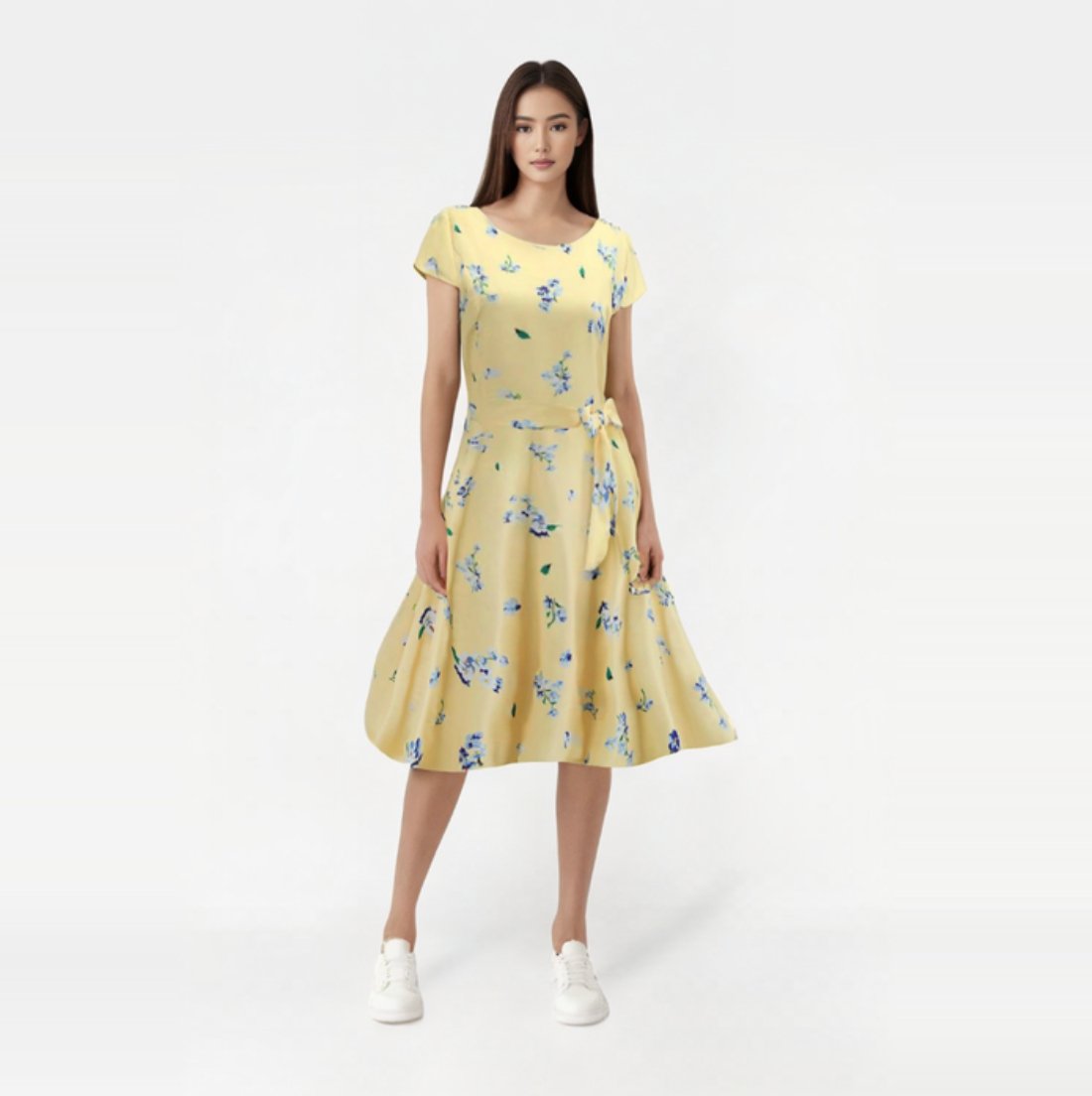 Robe pin up jaune outlet
