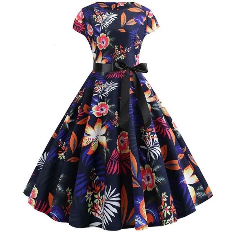 Robe Midi Style Annee 50 Madame Pin Up