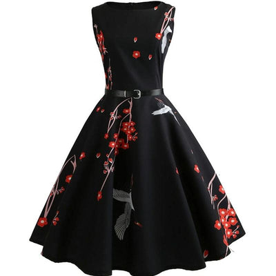 Robe Noire Année 60 - Madame Pin Up