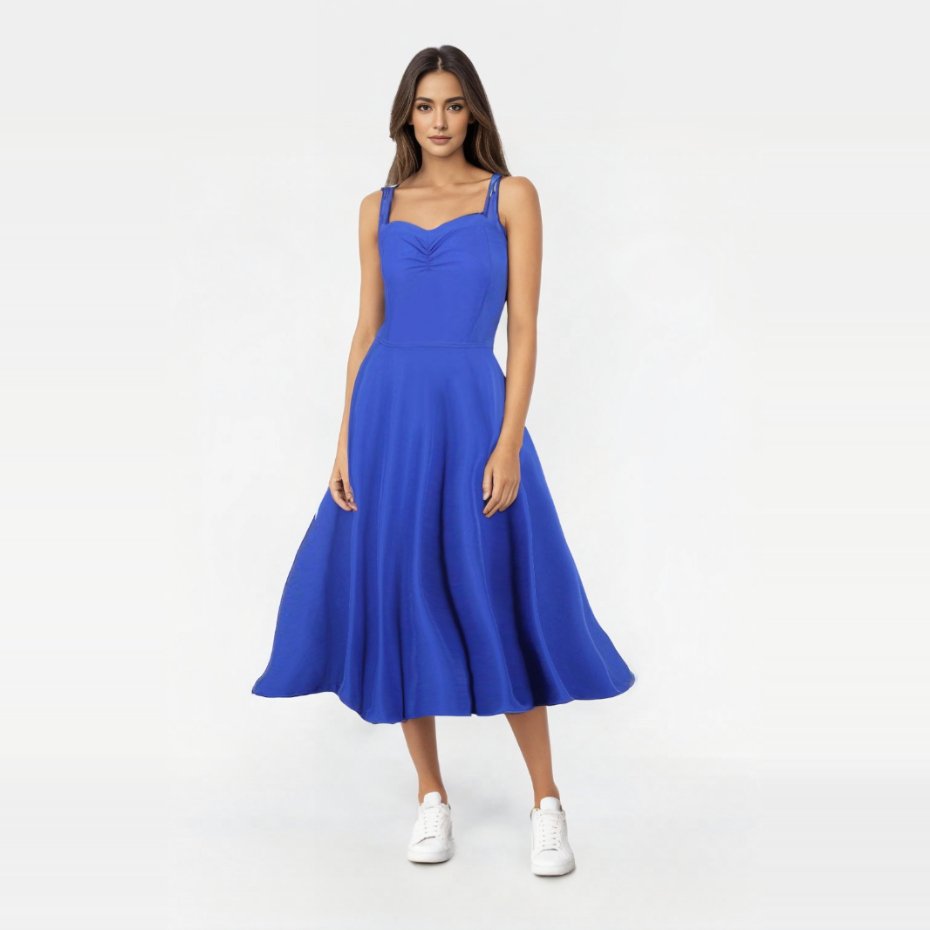 Robe Pin Up Bleu Marine
