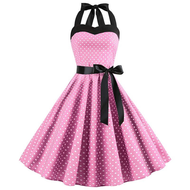 Robe rose online a pois