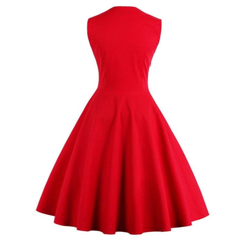 Robe Rouge Rockabilly Madame Pin Up
